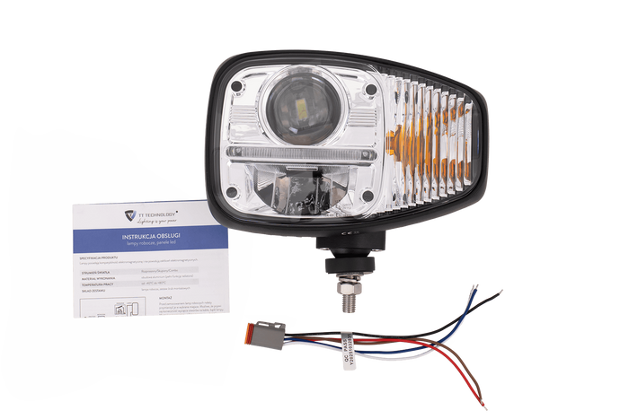 Faruri LED TT Technology TT.16611-L+TT.16611-P cu 3 funcții, 23xLED, 2350lm, stânga+dreapta, pentru JCB/Cat/Manitou/Volvo/Terex