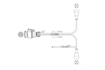 Instalație electrică MANTES, cablaj remorcă barcă 4,4m, mufă 13PIN, baionete 2x5PIN