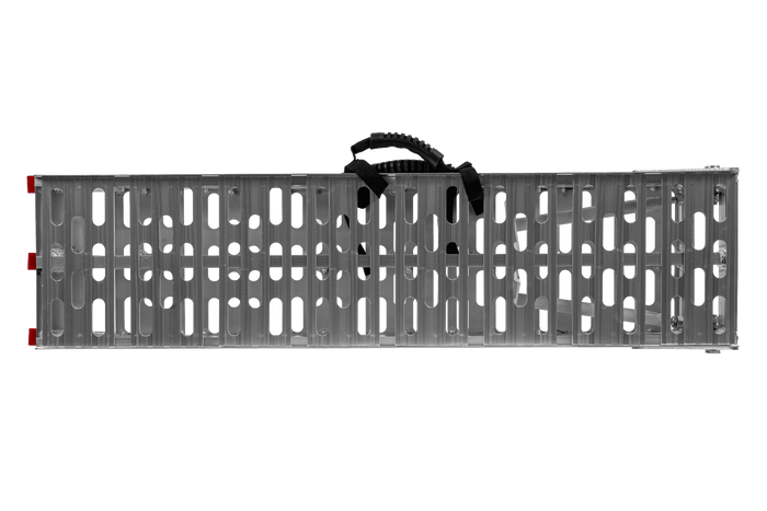 Rampă pliabilă UNITRAILER ALR003 din aluminiu pentru remorcă 221cm 340kg cu centură și suport