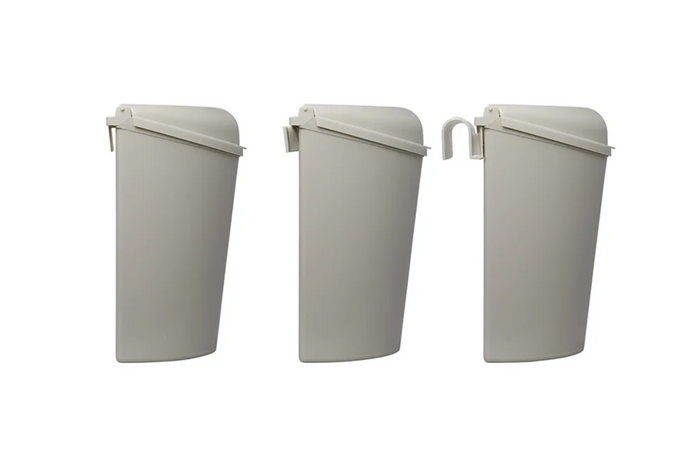 Coș de gunoi ProPlus 370402 cu capac pentru remorci, autorulote, 6L