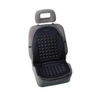 Pernă auto cu masaj LAMPA, neagră, efect de masaj