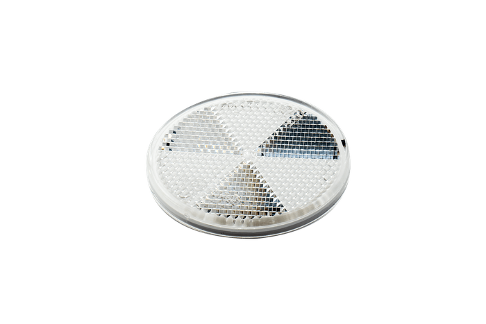 Reflector rotund autoadeziv reflector alb WAŚ 61mm