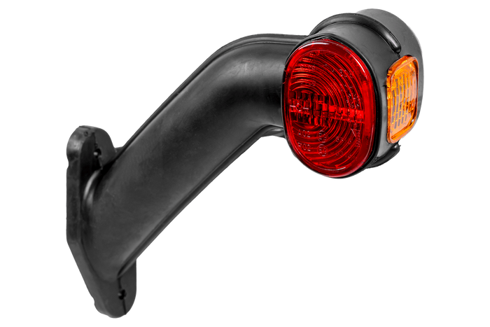 Lampe de poziție stânga+dreapta ASPÖCK SUPERPOINT II pe braț de cauciuc cu cablu lateral