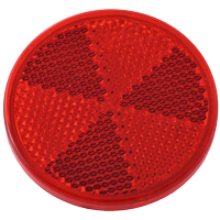 Reflector roșu fi 60 mm cu bandă adezivă