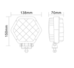 Lampă gabarit ovală laterală 16 LED 48W