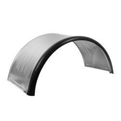 Apărătoare dublă pentru remorcă 15-16" DOMAR DK7115, aripă roată 880/400mm metalică cu margine de cauciuc
