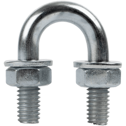 Șurub colier tip U cu piulițe și șaibe M6 x 11 (1/8")