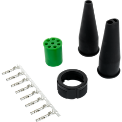 Conector baionetă ASPÖCK 8-PIN pentru lămpi spate 12V verde