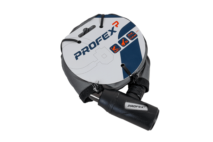 Lacăt de bicicletă PROFEX Reflex Steel Armor, lungime 70 cm
