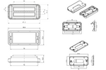 Lampă de avertizare WAŚ 2469 W284 LED portocaliu intermitent MASTER/SLAVE