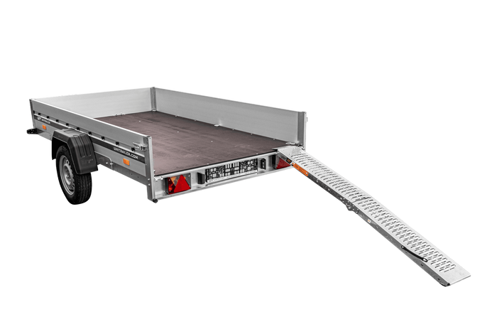 Rampă pliabilă UNITRAILER ALR004B din oțel pentru remorcă 190cm 200kg