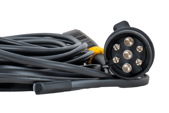 Instalatie electrica MANTES, cablaj remorca, 5m, mufa 7 PIN, baionete 2x 5 PIN