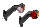 Lampe de poziție stânga+dreapta ASPÖCK SUPERPOINT II pe braț de cauciuc cu cablu lateral
