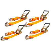 Set de patru benzi de transport UNITRAILER 5m/50mm/5t portocalii cu tensionator