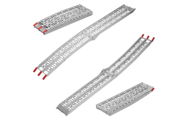 Rampe pliabile ProPlus 390096 din aluminiu pentru remorci 220 cm 680 kg set de 2
