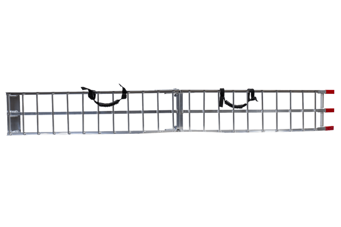 Rampe pliabile UNITRAILER ALR002 rampe din aluminiu pentru remorci 221cm 680kg cu centură, set de 2