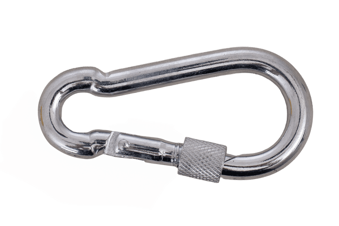 Cârlig cu arc de siguranță pentru frânghii DROMET KSZ.8.80 cârlig de pompieri 8x80mm
